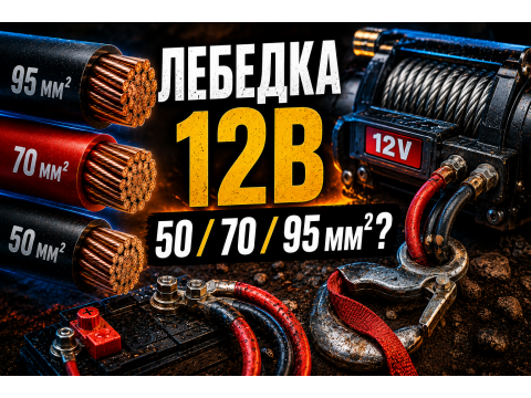 Какой провод нужен для лебедки 12В