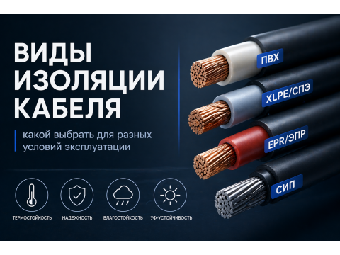 Виды изоляции кабеля: какой выбрать для разных условий эксплуатации