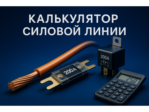 Силовая 12/24 В под ключ: калькулятор провода, предохранителя и реле
